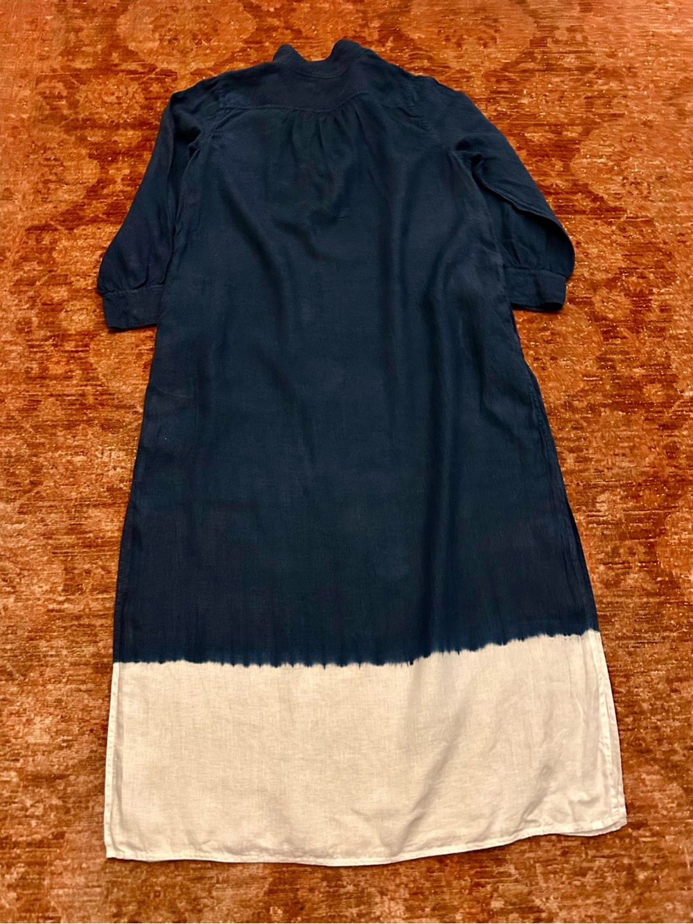 J. Crew bungalow maxi popover in dip-dyed linen. Size XXL. - Picture 6 of 16
